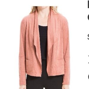 Faux Suede open front Jacket